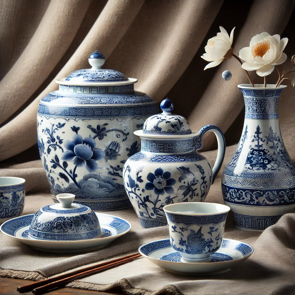 Exquisite Chinese Porcelain – Blue and White, Panda Figurines, and Travel-Friendly Pieces