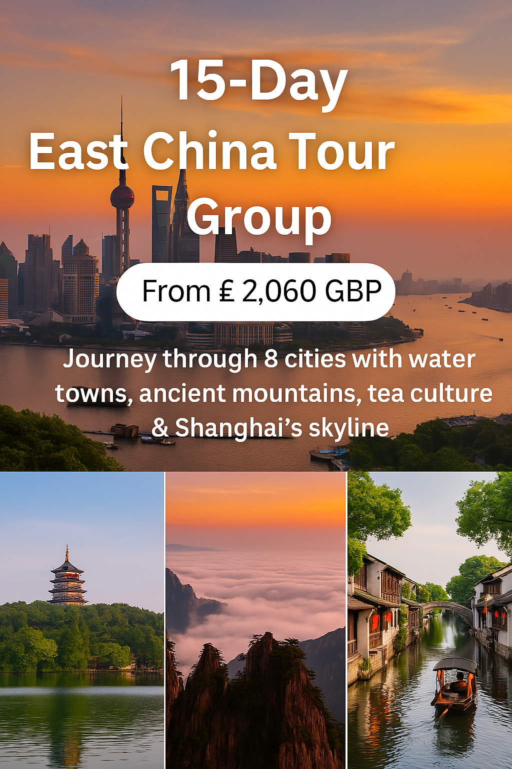 🌏 15-Day East China Tour Group (Hua Dong)