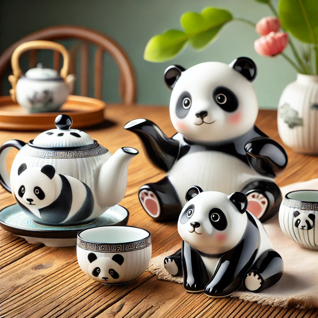 Exquisite Chinese Porcelain – Blue and White, Panda Figurines, and Travel-Friendly Pieces