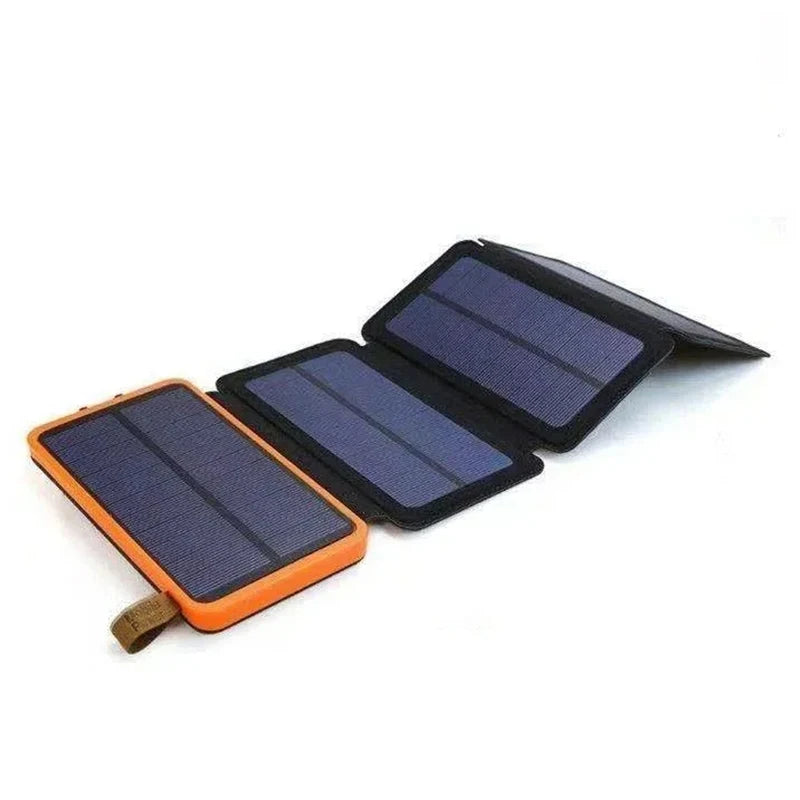 100000mah Solar Powerbank Outdoor Camping Portable Folding Waterproof Solar Energy 5v 2a Usb Output Device Sun Power For Iphone