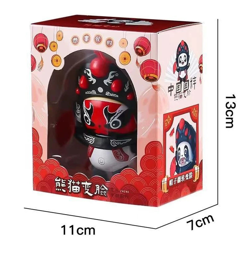 Traditional Chinese Sichuan Opera Culture Face Changing Panda Doll Interesting Face Changing Children's Doll Gift Souvenir Toy